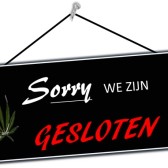 Sorry Gesloten hangend
